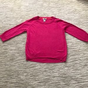 Pink sweater 3/4 sleeve